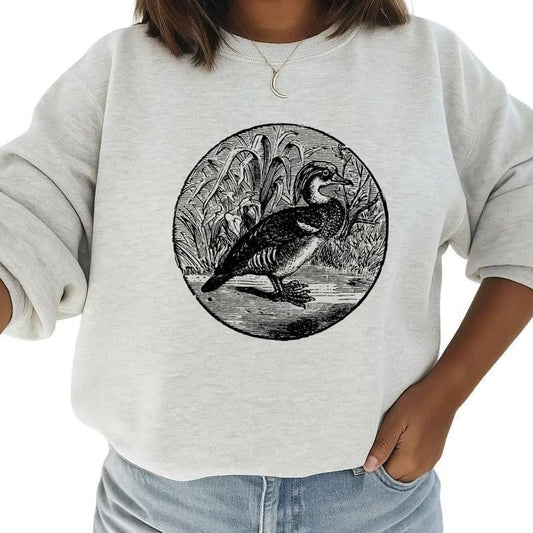 Mallard Duck Vintage Hunting Shirt Hoodie Sweatshirt Gift for Hunters and Husbands Cotton Womenswear