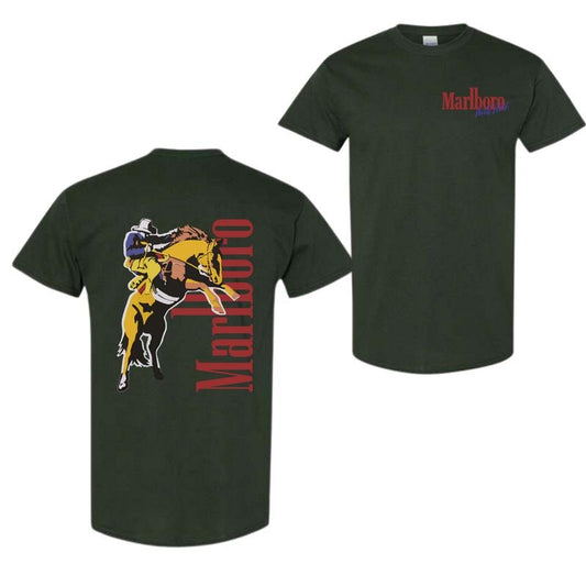 Marlboro 2 side printed T-shirt, Vintage Malboro shirt, trending shirt, summer tee, Full Color, Full Size Classic Cotton