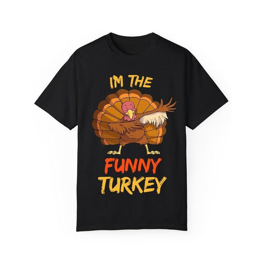Men's FUNNY TURKEY Print Crew Neck Short Sleeve, Casual Daily Pure Cotton T-shirt, Men's Clothing For Summer Outdoor Activities made in usa