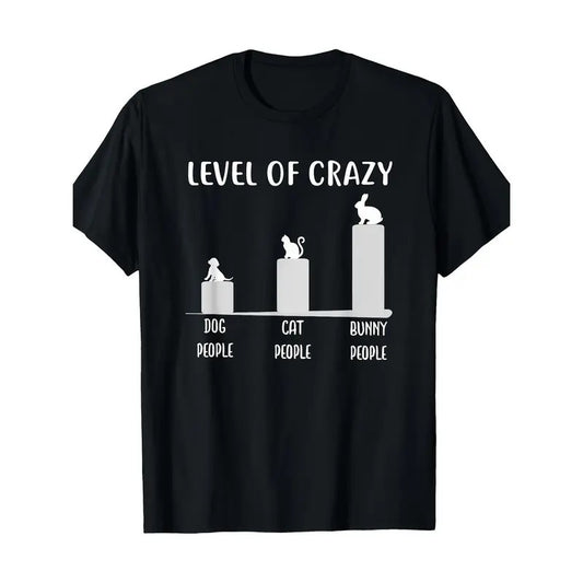 Men's Funny Rabbit Graphic Tee - 100% Cotton, Casual Crew Neck T-Shirt for All Seasons made in usa