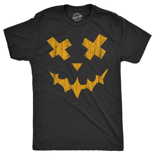 Mens Excellent Xavier Pumpkin T Shirt Funny Halloween Jack O Lantern Freaky Smile Tee For Guys Mens Funny T Shirts Cool Tees Soft Stylish Casual Menswear Halloween Apparel for Men Novelty Tees for Black - 4XL