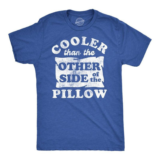 Mens Funny T Shirts Cooler Than The Other Side of the Pillow Sarcastic Novelty Tee for Men Mens Funny T Shirts Cool Tees Soft Stylish Royal -