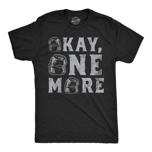 Mens Funny T Shirts Okay One More Sarcastic Drinking Graphic Tee for Men Mens Funny T Shirts Cool Tees Soft Stylish Casual Menswear Drinking Apparel for Men Funny Beer Short Sleeve Novelty Tees for Black -