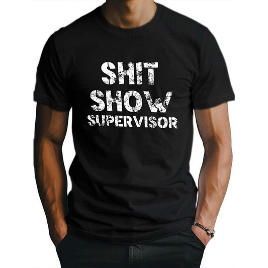 Mens Shit Show Graphic Tee - Moisture-Wicking, Comfort Fit for Active Lifestyle - Ideal for Casual Wear made in usa