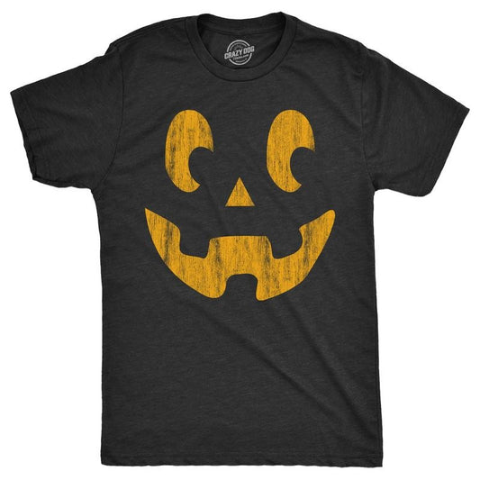 Mens Side Eye Steve Pumpkin T Shirt Funny Halloween Jack O Lantern Weird Smile Tee For Guys Mens Funny T Shirts Cool Tees Soft Stylish Casual Menswear Halloween Apparel for Men Novelty Tees for Guys Black - L