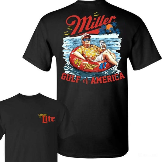Miler Lite Trump Gulf Of America Shirt , Miler Lite Shirt, Maga 45th 47th Trump fan Tee, Funny Trump For Men, For Women