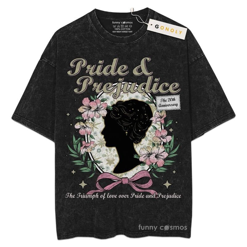 [ Mineral Wash ] Pride And Prejudice For Fans Lover Book, Bookish, Graphic Washed Style Shirt