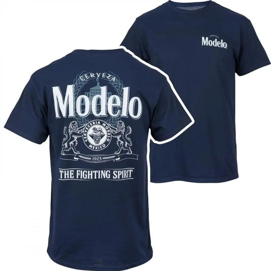 Modelo Especial The Fighting Spirit Classic Logo T-Shirt,  Sarcastic Graphic Tee, Unisex Classic Cotton Tee with 2 Sides Graphic Print in All Sizes, For Women, For Men