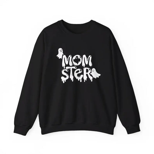 Mom Sweatshirt Halloween Crewneck Mother Sweater New Mom Gift First Halloween Momster Parent Outfit Funny Birthday Pullover for Mom Friend