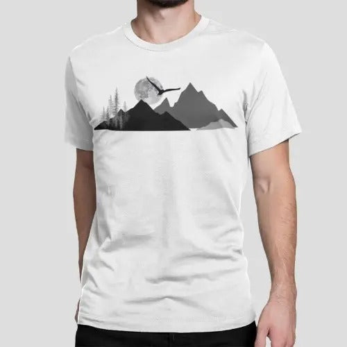 Mountain Graphic Tee | Mountaineering Graphic | Hiking Camping Tshirt | Unisex Mountain TShirt | Outdoors T-Shirt | Environmental Shirt Made in USA