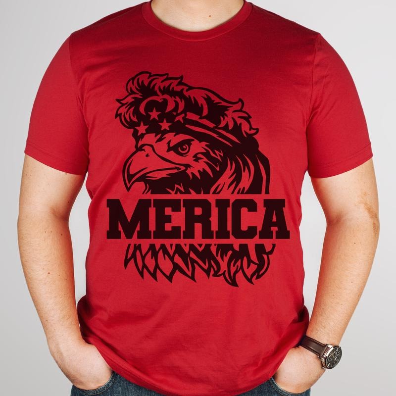 Mullet Tshirts Funny Dad Mullet Tees Mens Mullet T-Shirts Merica Redneck Tees Unisex Short Sleeve Merica Tees Boyfriend Gift Tees Brother Tshirts Uncle Top