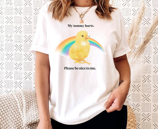 My Tummy Hurts Self Care T-shirt be brave Tee be kind shirt Funny gift for teen girl trending shirt Mentally Exhausted Tees I'm a Sensitive Creature Shirt Funny Mom Tees Sarcastic Tees Snuggles not Struggles Fabric Top Womenswear Check