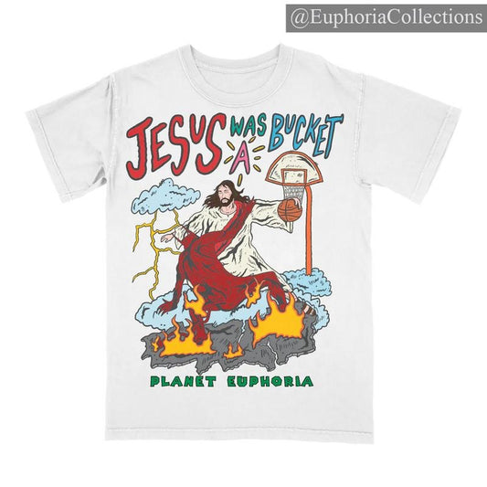 PE Jesus Basketball Planet Euphoria Shirt, Vintage Style 90s Retro Unisex Streetwear Tee , Global Trending Outfits