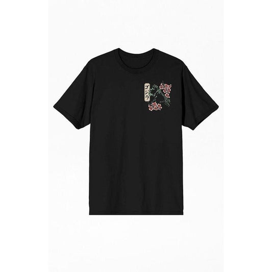 PacSun Men's Godzilla Cherry Blossoms T-Shirt - Multicolor