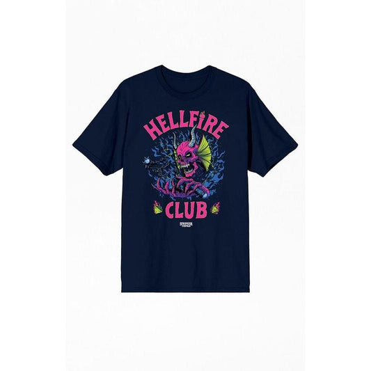 PacSun Men's Stranger Things Hellfire Club Logo T-Shirt - Multicolor