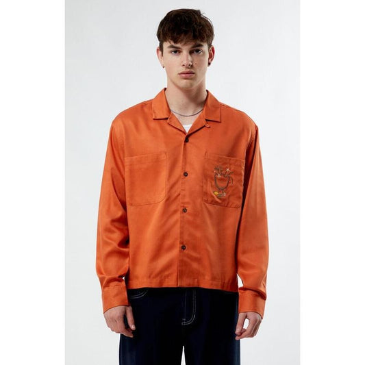 Pacsun Men's Pubs Long Sleeve Camp Shirt
