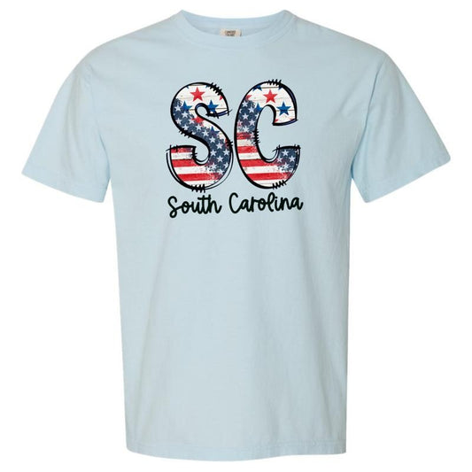 Patriotic States Comfort Colors Chambray T-Shirt