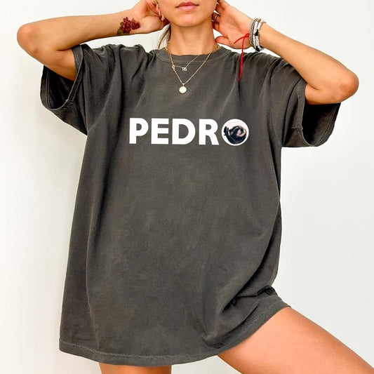 Pedro Raccoon Tee, Funny Raccoon T-shirt, Meme Unhinged Shirt, Raccoon Lover Shirts For Women, Funny Tee, Raccoon Shirt, Comfy Fabric Graphic Tee, Women's Tops, Womenswear, Cotton Fabric Relaxed Fit Chic Style
