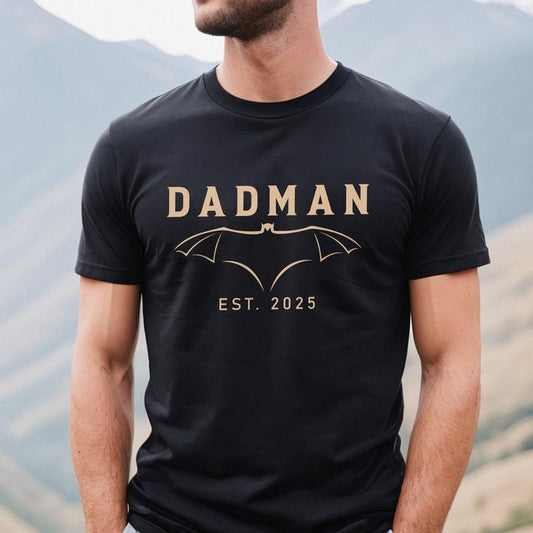 Personalized Dadman T-Shirt | Funny Dad Shirt | Superhero Dad Tee | Gift for New Dads | Fathers Day Gift