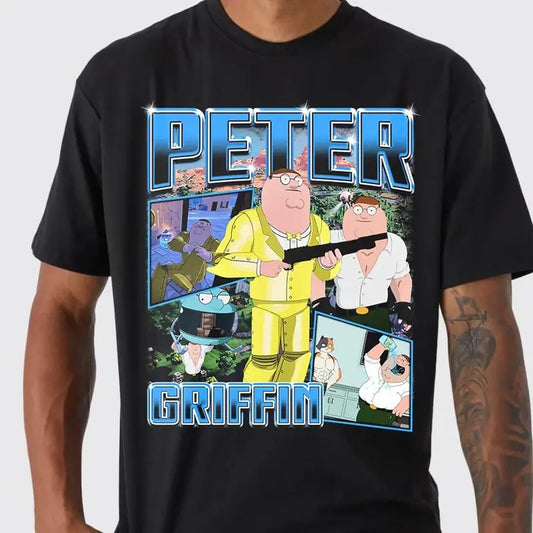 Peter Griffin shirt,Graphic Tee Menswear Top