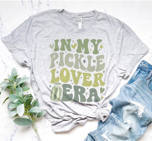 Pickle Lover T-Shirt Pickle Era Tshirt Funny Pickle Shirt Soft Print Tee Oversized Fit Tshirt Pickle Lover Shirt Pickle Era T-Shirt Sublimation Print Tee Casual Comfort Fabric Top Womenswear Comfortable