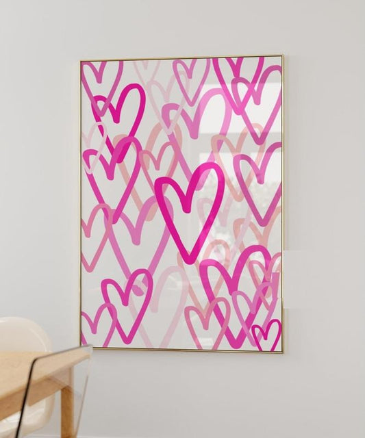 Pink Wall Art Prints, Girly Preppy Prints, Trendy Dorm Decor, Bar Cart Prints, Aesthetic Wall Art Poster, Poster Prints No Frame, Gifts For Bestie Bedroom Wall Decor, Large Wall Art, Gifts For Birthday Landscape Photo