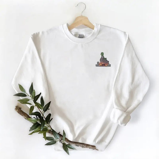 Pocket Mallard Duck fire Unisex T-shirt Sweatshirt Hoodie, for duck Hunting Season, husbands lovers Cotton