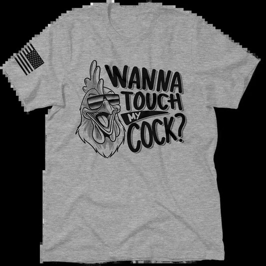 Touch Heather Gray T-Shirt Jersey Men's 30-Day Guarantee Quality Cotton/Poly Blend with Blue Collar - Menswear, Top Apparel | Funny, Graphic Tees