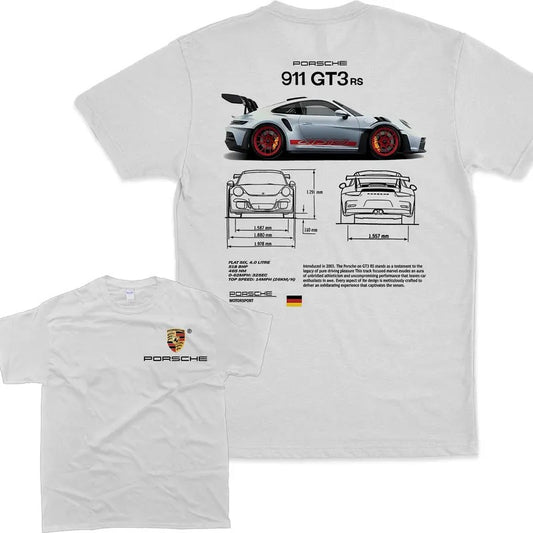 Porsche 911 GT3 RS Aesthetic Tshirt - Trending Unisex Shirt for Fan Cotton Porsche 911 GT, Graphic Unisex T-Shirt, Full Color T-Shirt, For Men Women Full Size