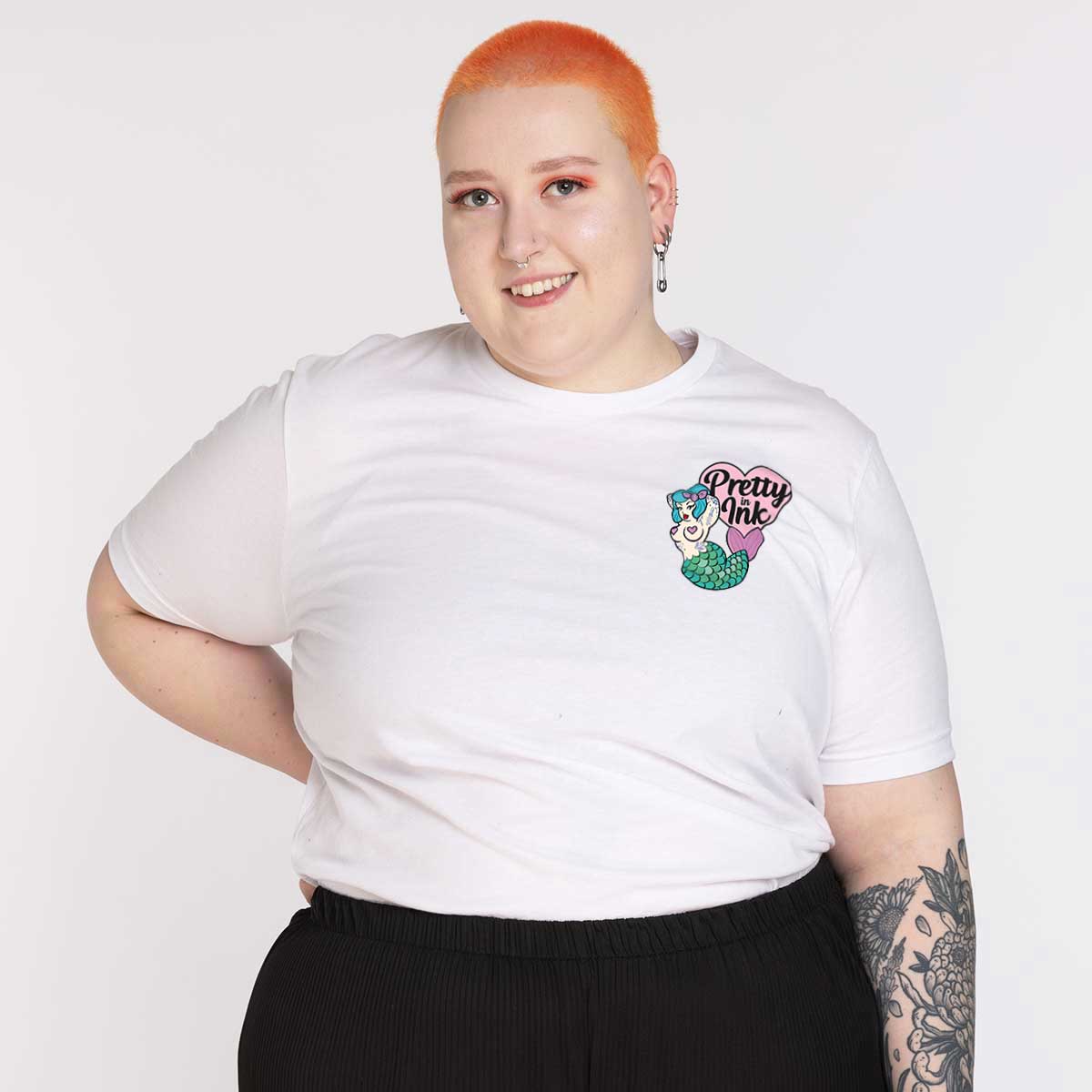 Pretty In Ink Collab Mermaid Pocket T-Shirt