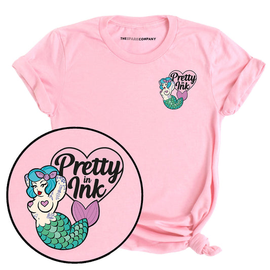 Pretty In Ink Collab Mermaid Pocket T-Shirt