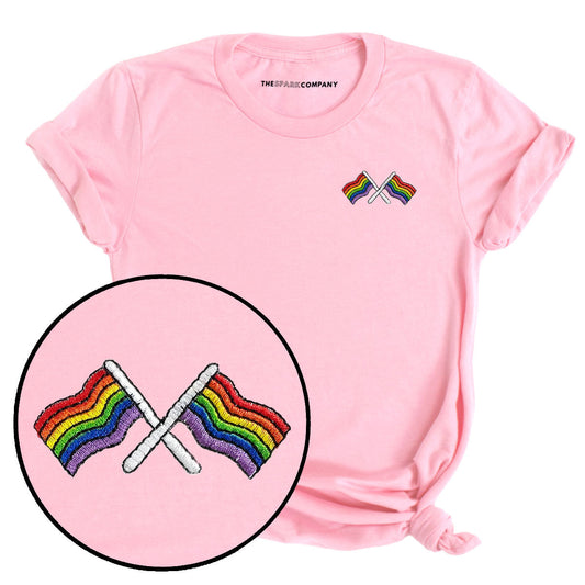 Pride Flags Embroidered T-Shirt
