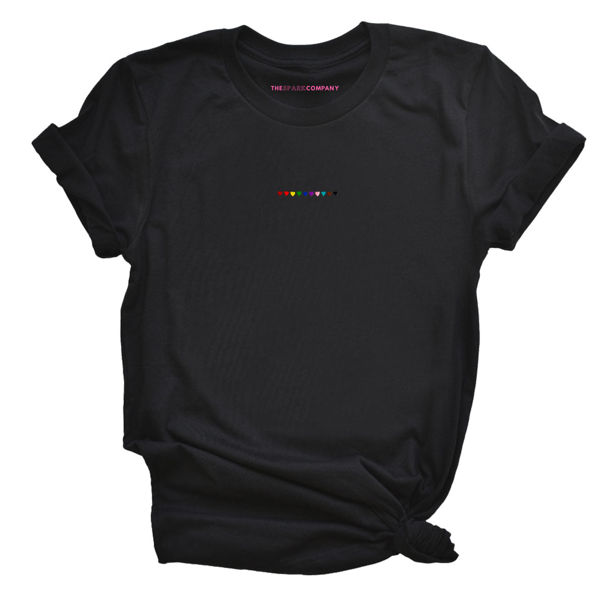 Pride Hearts Embroidered T-Shirt