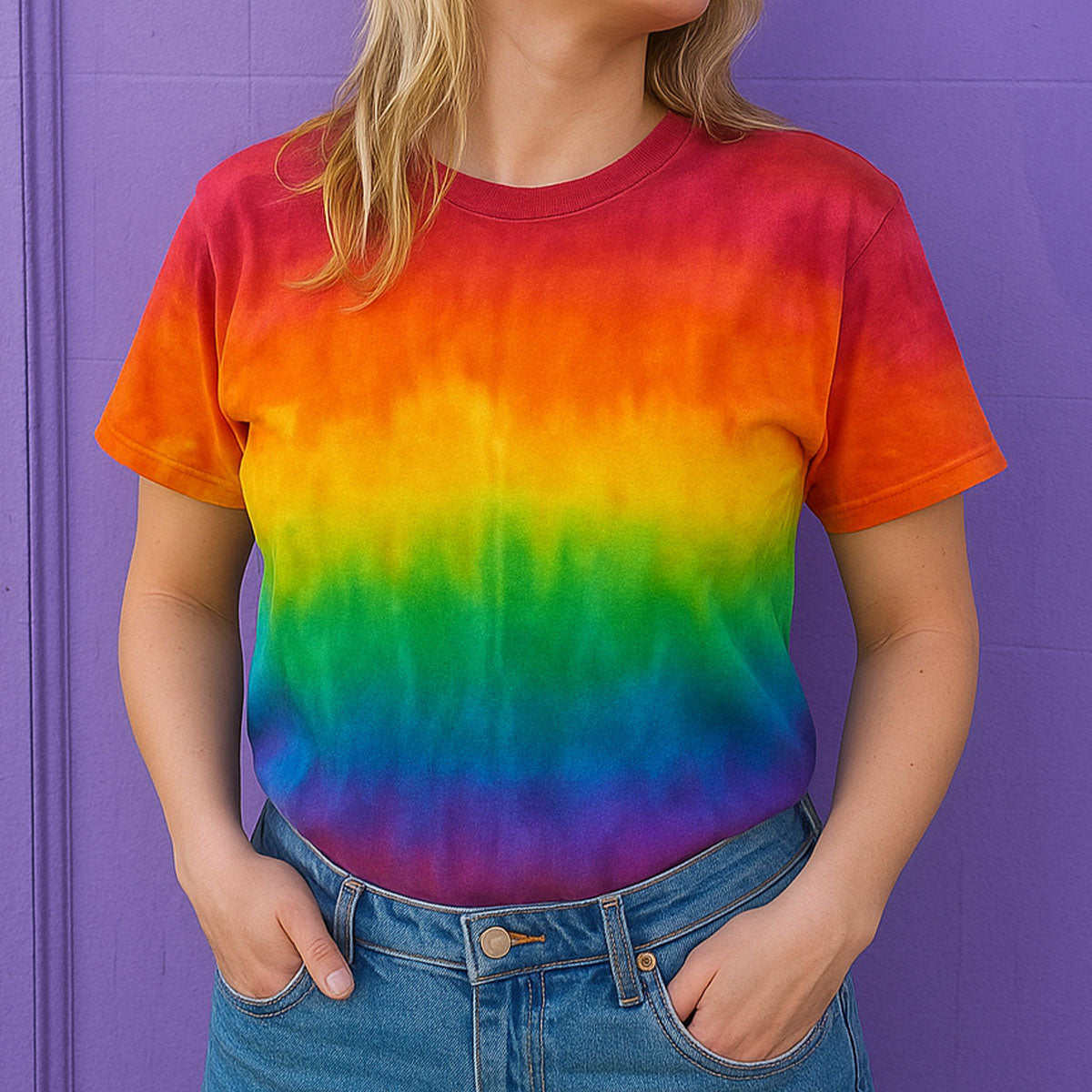 Pride Rainbow Inspired Tie Dye T-Shirt
