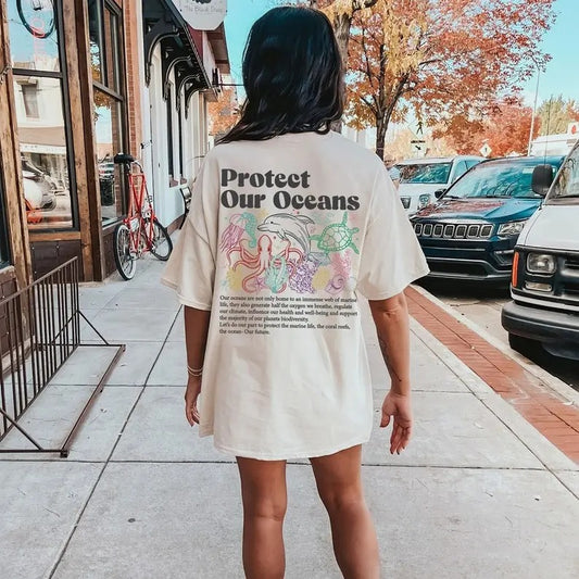 Protect Our Oceans Tshirt, Shark Shirt, Save The Ocean Shirt, Respect The Locals Shirt,Marine Biologist,Surfing Shirts,Ocean Tee,Ocean Lover