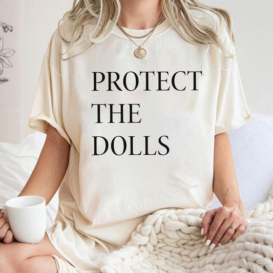 Protect The Dolls Shirt, Gender Equality Shirt, Trans Kids Shirt, Trans Pride Shirt, Human Rights Activist Shirt, Feminist T-Shirt Crew Neck Graphic T-Shirt