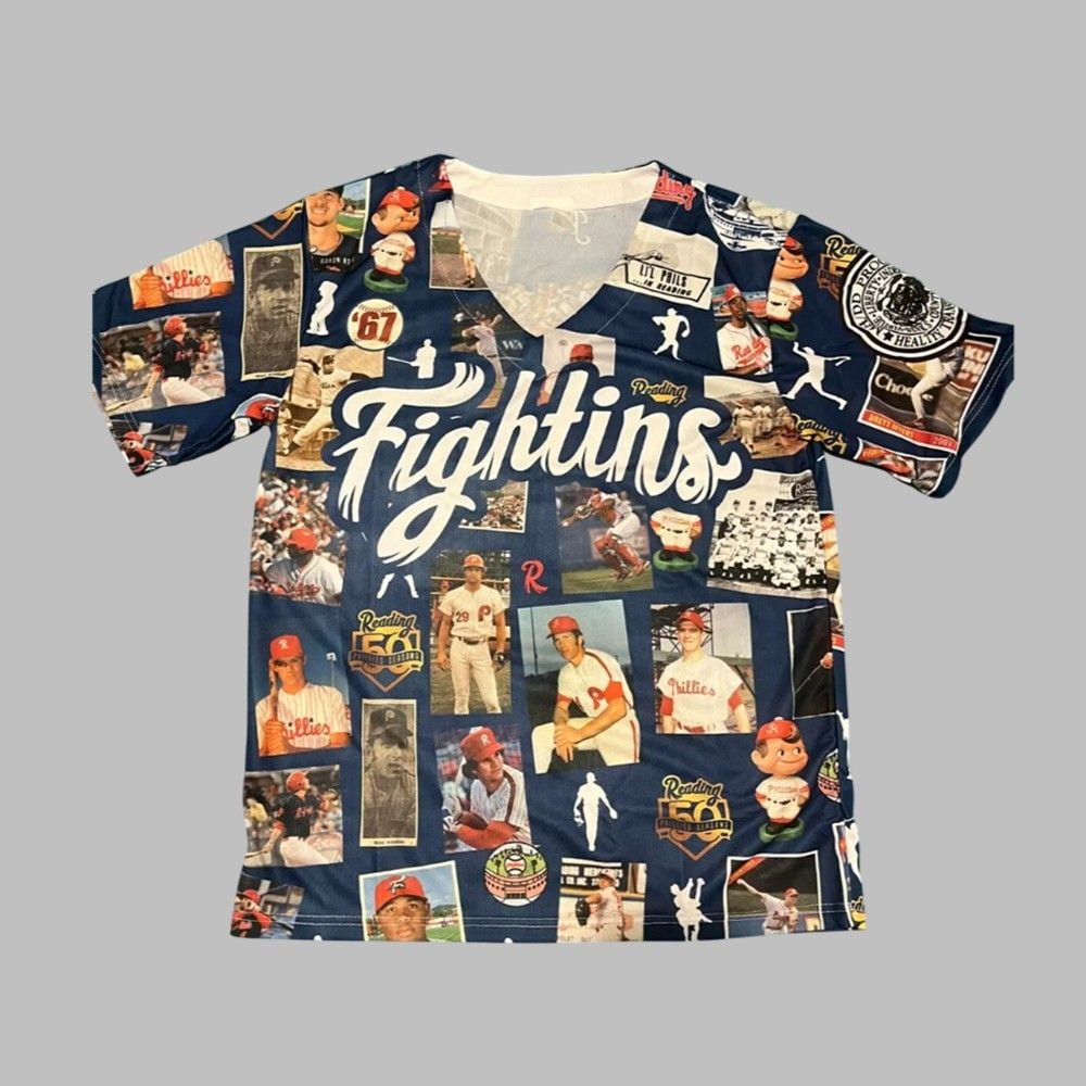 Reading Phillies 50 Seasons Photo Jersey Shirt Giveaway 2025 - Grishko.com