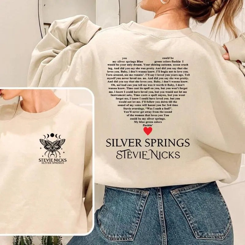 Retro Tracklist Fleetwood Mac Stevie Nicks 2 Sides Shirt Sweatshirt Hoodie, Fleetwood Mac Butterfly Graphic Shirt, Gifts For Her Womenswear