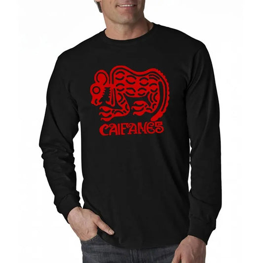 Rock en español Caifanes long sleeve mens t-shirt Casual Classic Cotton Crewneck Menswear Soft Top Jacket Tee Streetwear Tshirt
