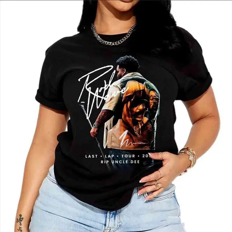 Rod Wave Last Lap 2024 Tshirt, Rod Wave 2024, Rod Wave 2024 Shirt, Gift For Fan Hip Hop Graphic Tee All Size Cotton Shortsleeve