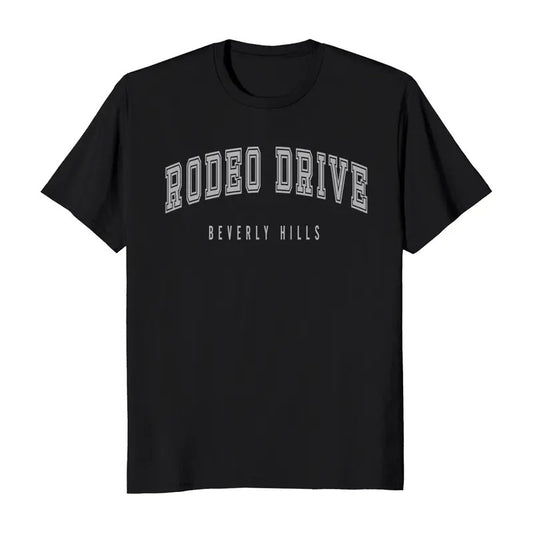 Rodeo Drive Beverly Hills California Classic Short Sleeve Men's T-Shirt Casual Cotton
