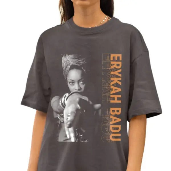 Rretro 90s Erykah Badu Shirt, HOT Music Tour Shirt, Erykah Graphic Unisex Top Tee, Gift for Men Women
