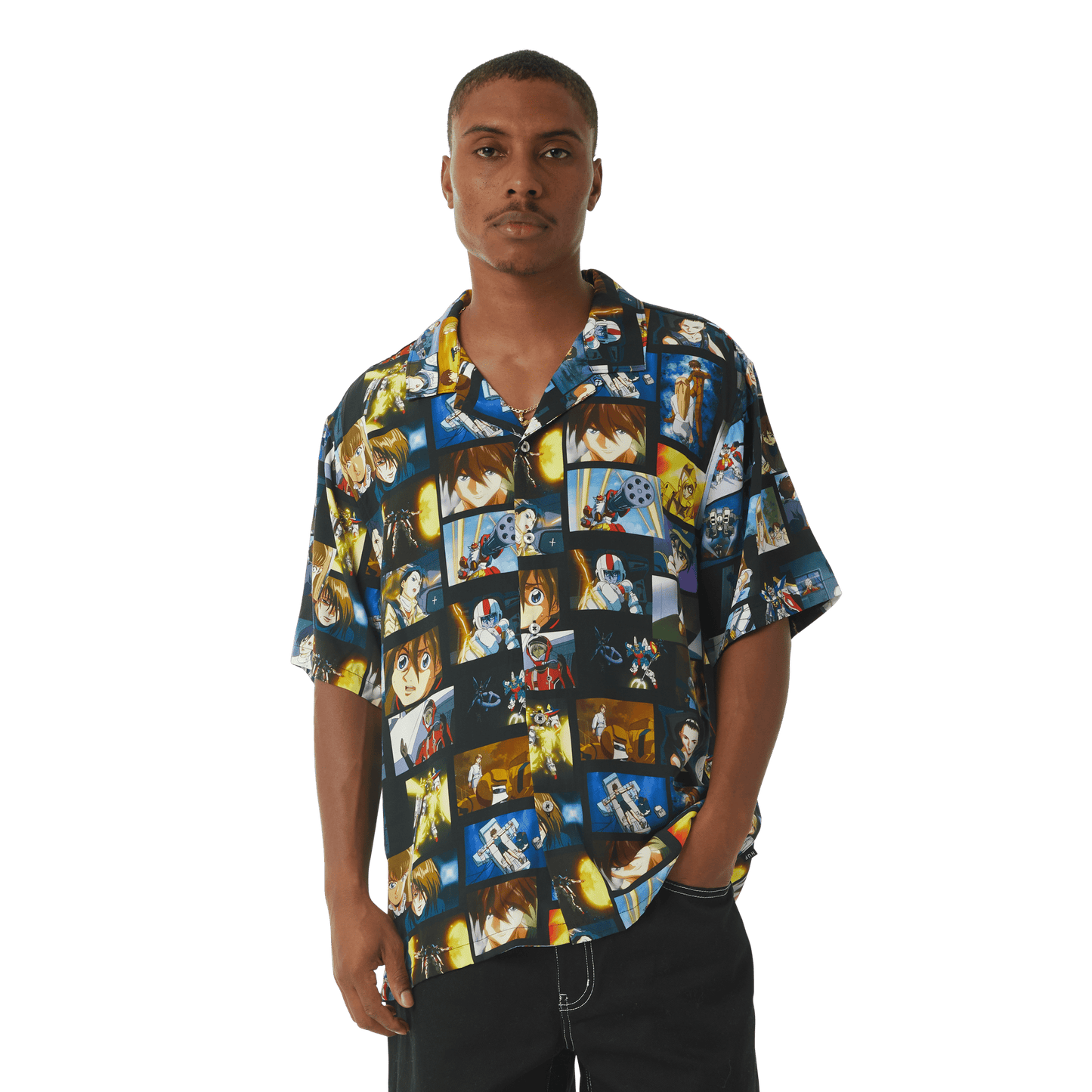 HUF x Gundam Screenshots Resort Shirt