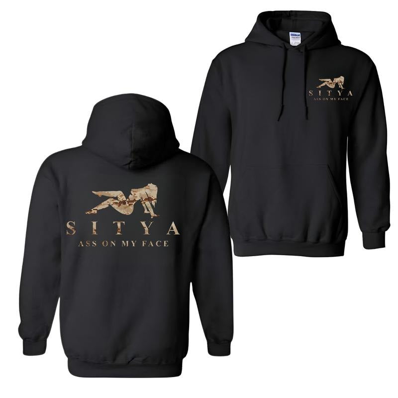 SITYA Desert Camo Hoodie, Sweatshirt, T-Shirt, 2 Sides Print Unisex Sweater for Outdoor Activities - Sweaters, Menswear Pullover Streetwear