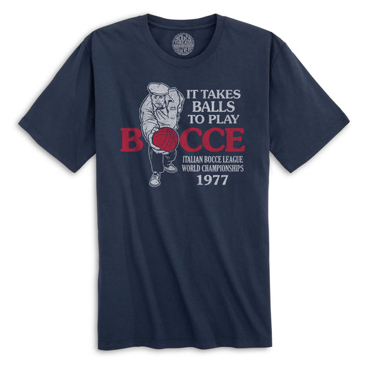 It Takes Balls To Play Bocce Organic Cotton T-shirt