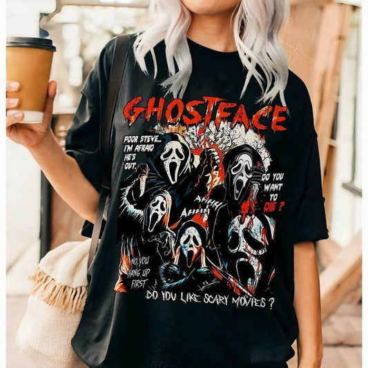 Scream Vintage Halloween Shirts, Halloween Shirts, Ghostface Shirts, Horror Movie Tee, Spooky Season Shirts, Halloween Party 2024 Shirts