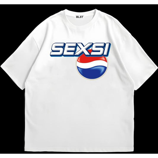 Sexsi Funny Meme T-Shirt Bold Style Unique Design for Everyday Wear Cotton