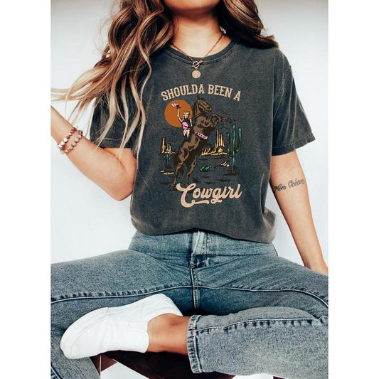 Should A Been A Cowgirl Shirt,Retro Cowgirl Shirt,Western Graphic Tee,Western Shirt,Cowgirl Tshirt,Rodeo Shirts,Rodeo Country Western  T-shirt, sweater and Hoodie cotton