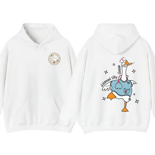 Silly Goose Hoodie, Funny Goose Hoodie, Nurse Gift, Nurse Appreciation Shirt, Trendy Gift For Nurse, Trendy Gift For Her