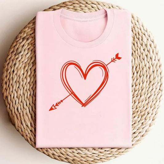 Simple Cute Valentines Heart with Hunting Bow Shirt, Camo Heart shirt, Valentines Shirt, Valentine Gift, Love Tee, Heart Tee